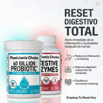 Combo Digestión Total™ — 16 Enzimas + 60 Billones de Probióticos | Restaura el equilibrio intestinal y combate las molestias digestivas
