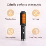 LissControl™ - Cepillo Alisador (Color: Negro/Dorado)🪮💆‍♀️🌷