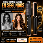 LissControl™ - Cepillo Alisador (Color: Negro/Dorado)🪮💆‍♀️🌷