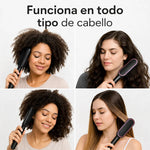 LissControl™ - Cepillo Alisador (Color: Negro/Dorado)🪮💆‍♀️🌷