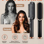 LissControl™ - Cepillo Alisador (Color: Negro/Dorado)🪮💆‍♀️🌷